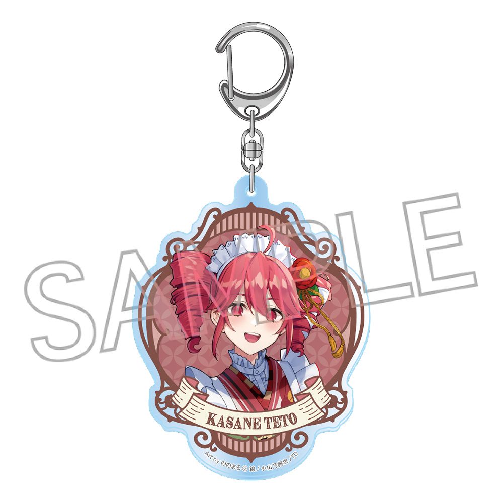 重音テト 和風モダンカフェ アクリルキーホルダー A (Kasane Teto Japanese Style Modern Cafe Acrylic Key Chain A)