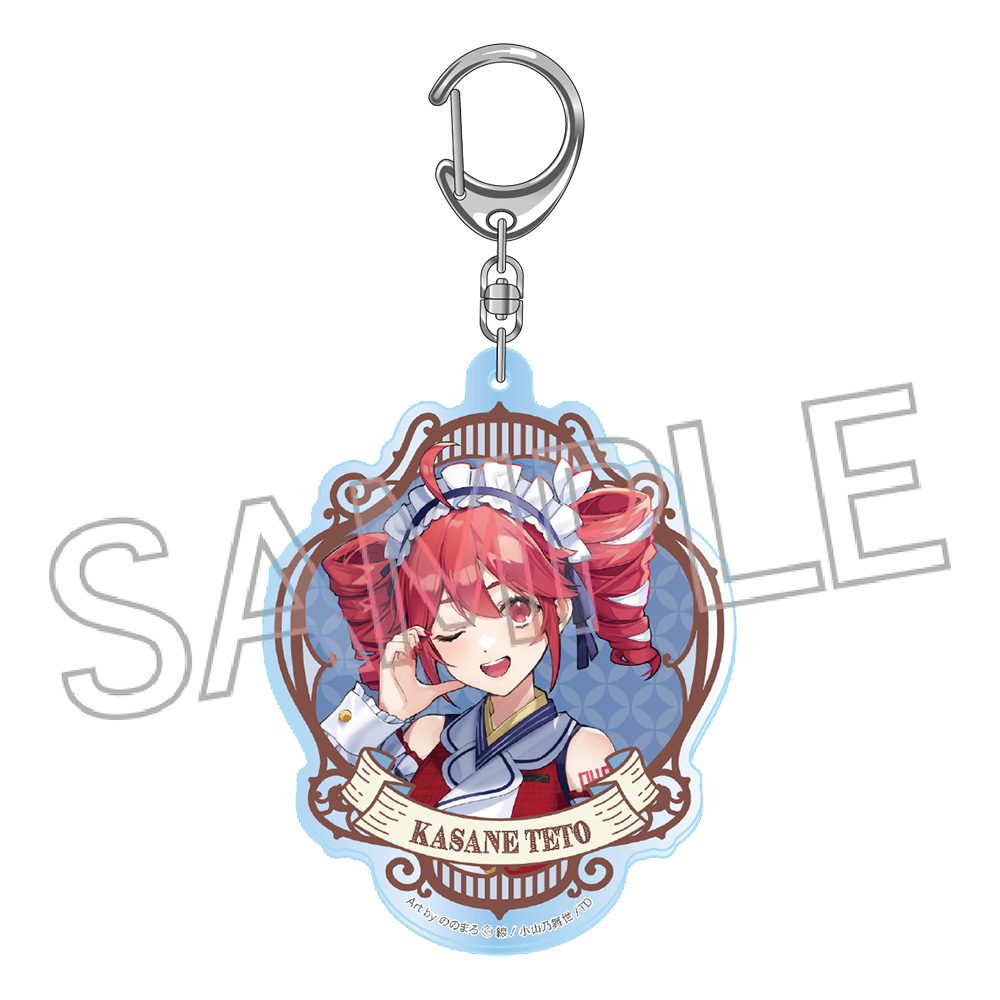 重音テト 和風モダンカフェ アクリルキーホルダー B (Kasane Teto Japanese Style Modern Cafe Acrylic Key Chain B)