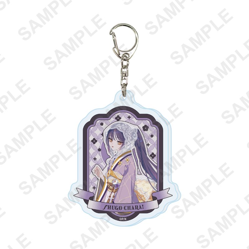 アクリルキーホルダー しゅごキャラ! 25 藤咲なでしこ 浴衣Ver.(描き起こしイラスト) (Acrylic Key Chain "Shugo Chara!" 25 Fujisaki Nadeshiko Yukata Ver. (Original Illustration))
