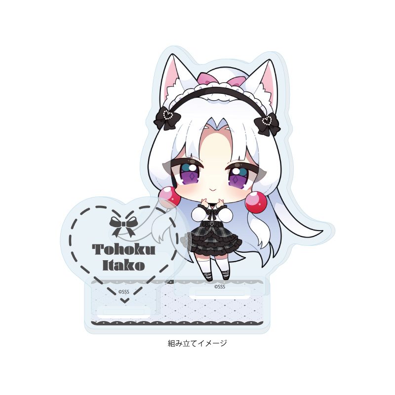 アクリルスタンドプレート 東北ずん子・ずんだもんプロジェクト 03 東北イタコ(ミニキャライラスト) (Acrylic Stand Plate Tohoku Zunko / Zundamon Project 03 Tohoku Itako (Mini Character Illustration))