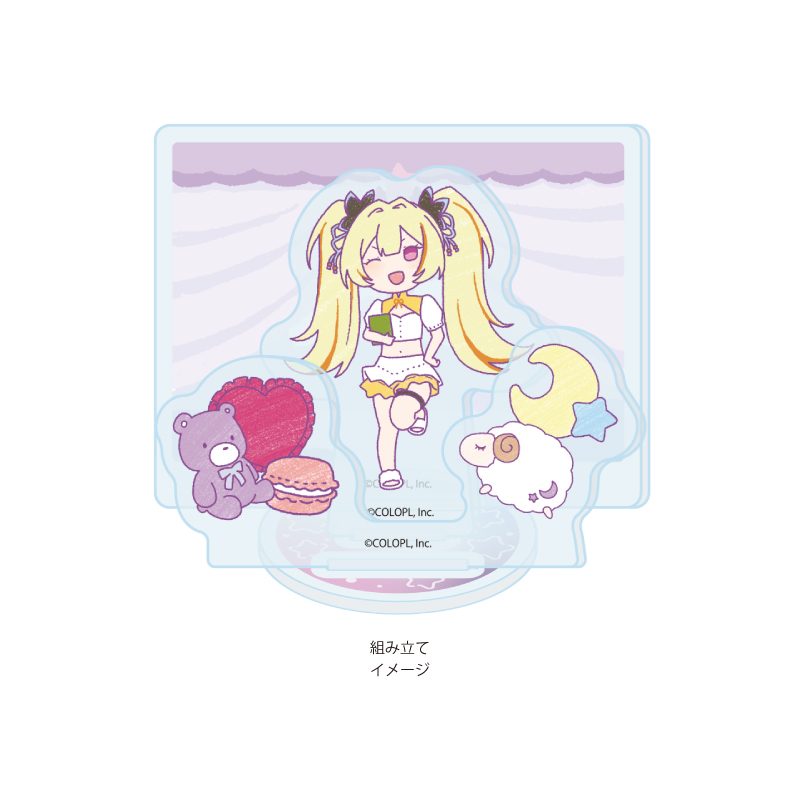 アクリルスタンドプレート 白猫プロジェクト 03 ビスケッタ ゆめカワイイVer.(グラフアートイラスト) (Acrylic Stand Plate "White Cat Project" 03 Biscuita Yume Kawaii Ver. (Graff Art Illustration))