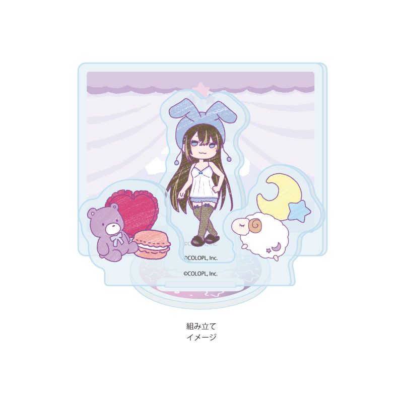 アクリルスタンドプレート 白猫プロジェクト 05 ユノス ゆめカワイイVer.(グラフアートイラスト) (Acrylic Stand Plate "White Cat Project" 05 Yunos Yume Kawaii Ver. (Graff Art Illustration))