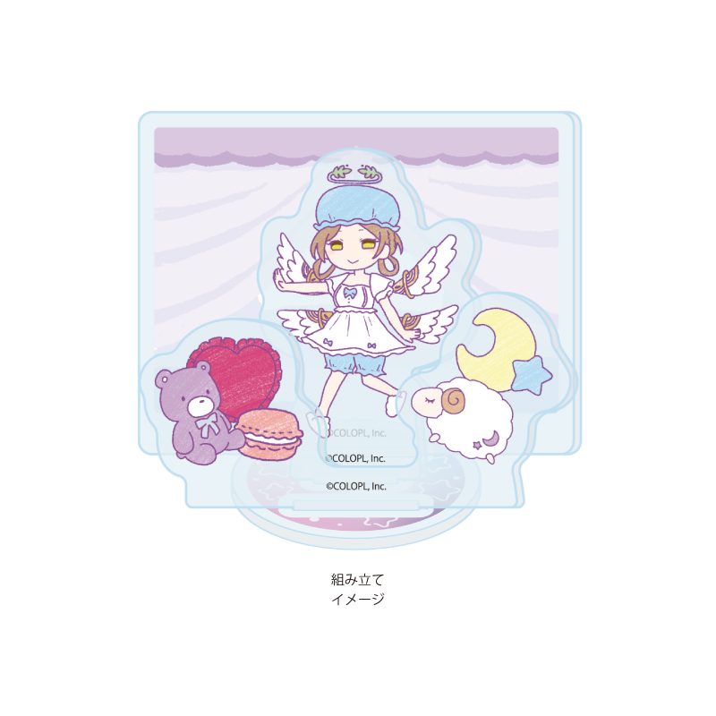 アクリルスタンドプレート 白猫プロジェクト 08 リスティ ゆめカワイイVer.(グラフアートイラスト) (Acrylic Stand Plate "White Cat Project" 08 Risty Yume Kawaii Ver. (Graff Art Illustration))