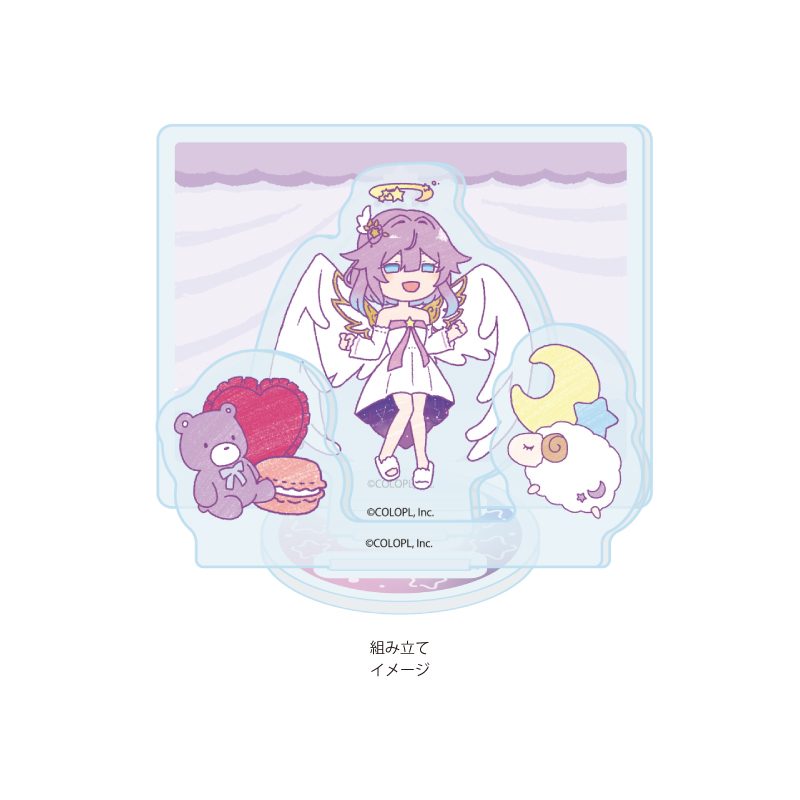 アクリルスタンドプレート 白猫プロジェクト 09 ルカ ゆめカワイイVer.(グラフアートイラスト) (Acrylic Stand Plate "White Cat Project" 09 Luca Yume Kawaii Ver. (Graff Art Illustration))