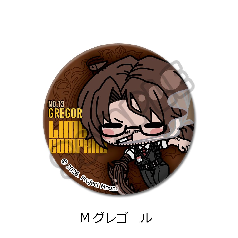 Limbus Company 丸形缶バッジ(57mm) M グレゴール ("Limbus Company" Round Can Badge (57mm) M Gregor)