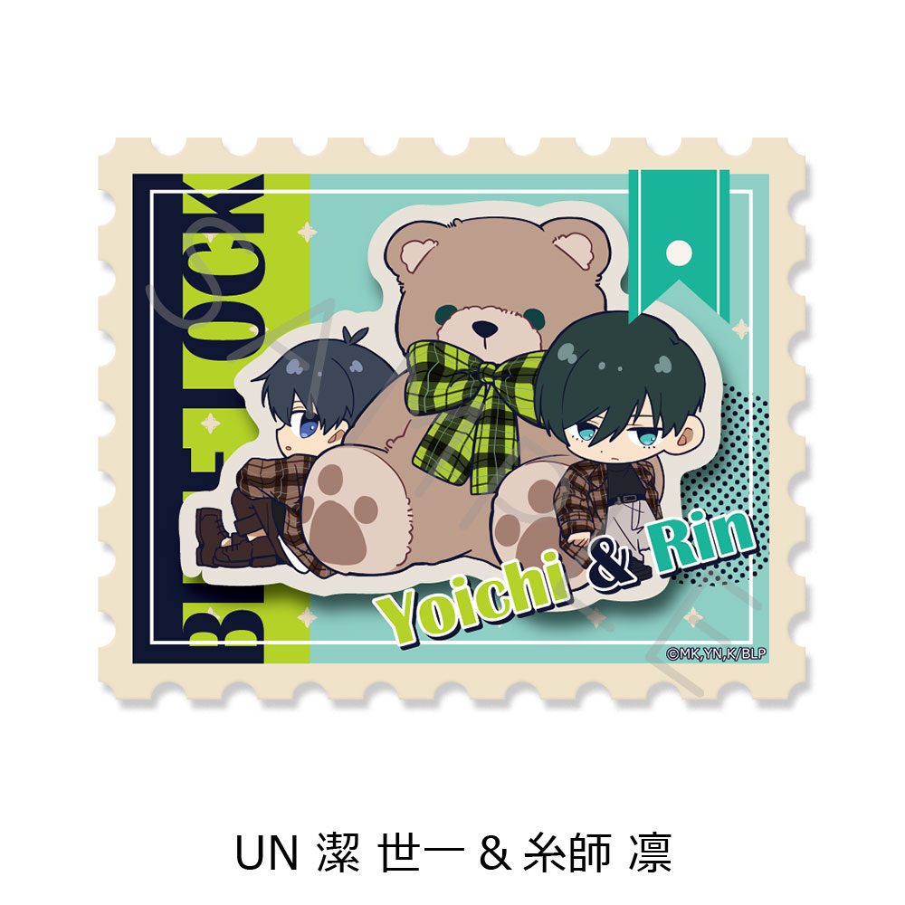 ブルーロック 第12弾 クリアステッカー UN 潔世一&糸師凛 ("Blue Lock" Vol. 12 Clear Sticker UN Isagi Yoichi & Itoshi Rin)