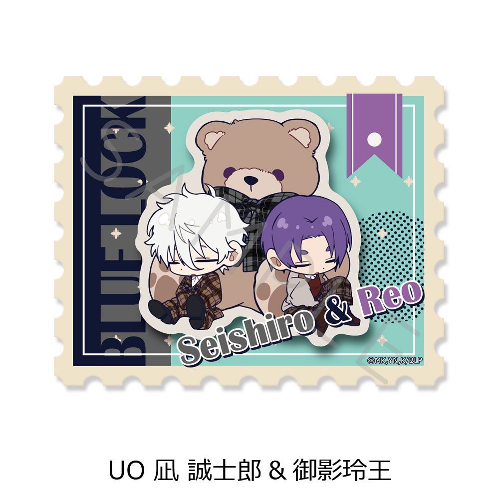 ブルーロック 第12弾 クリアステッカー UO 凪誠士郎&御影玲王 ("Blue Lock" Vol. 12 Clear Sticker UO Nagi Seishiro & Mikage Reo)