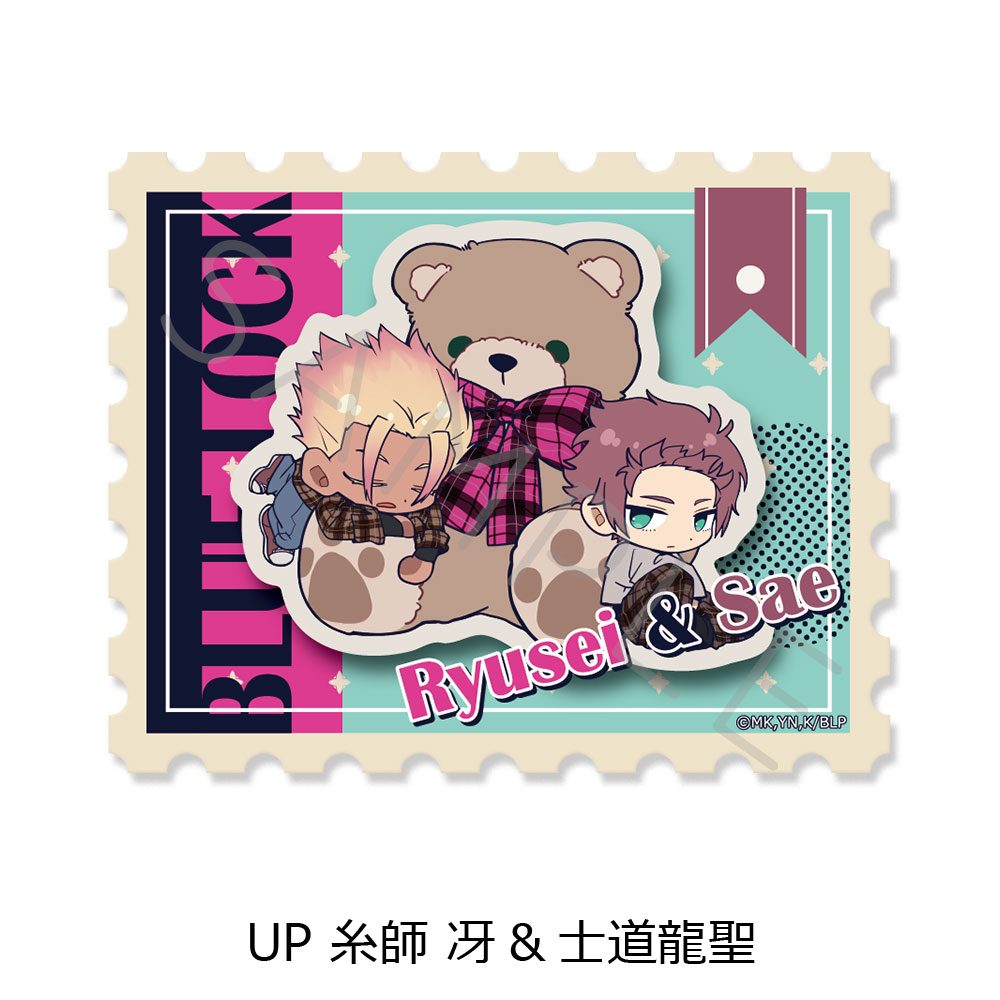ブルーロック 第12弾 クリアステッカー UP 糸師冴&士道龍聖 ("Blue Lock" Vol. 12 Clear Sticker UP Itoshi Sae & Shidou Ryusei)