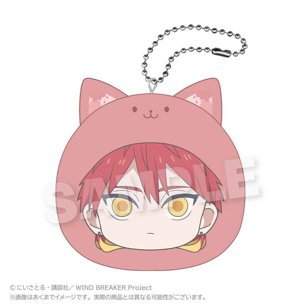 WIND BREAKER まるめいつクッションキーホルダー パステルVer. 焚石矢 ("Wind Breaker" Marumates Cushion Key Chain Pastel Ver. Takiishi Chika)