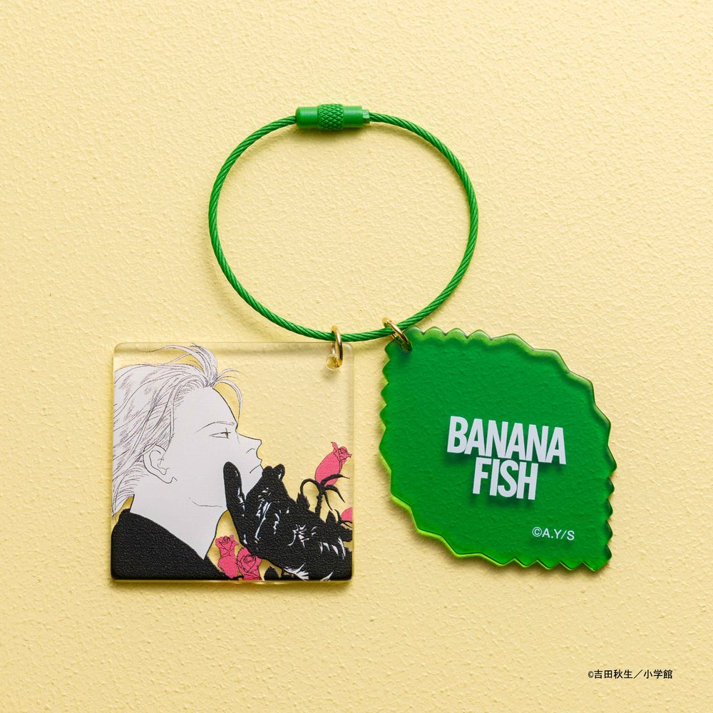 BANANA FISH ダブルアクリルキーリング 5 アッシュC(リーフ) ("Banana Fish" Double Acrylic Key Ring 5 Ash C (Leaf))