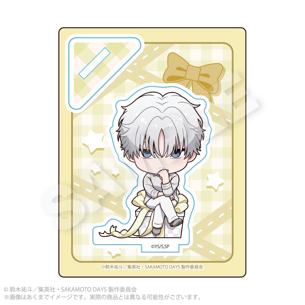 SAKAMOTO DAYS ミニキャラスタンド プレゼントリボンVer. X(スラー) ("Sakamoto Days" Mini Character Stand Present Ribbon Ver. X (Slur))