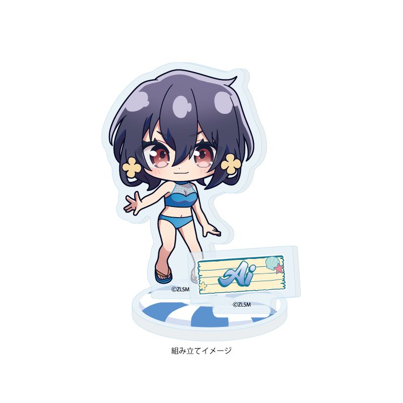 アクリルスタンドプレート 劇場版 ゾンビランドサガ ゆめぎんがパラダイス 03 水野愛 水着Ver.(ミニキャライラスト) (Acrylic Stand Plate "Zombie Land Saga: Yumeginga Paradise" 03 Mizuno Ai Swimwear Ver. (Mini Character Illustration))