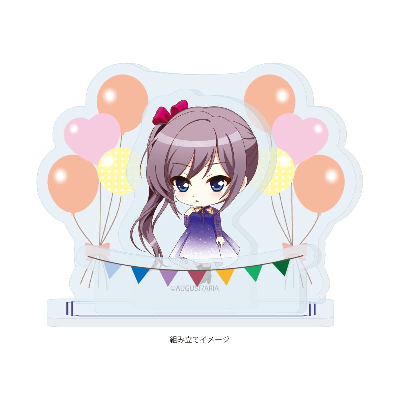 アクリルスタンドプレート 千の刃濤、桃花染の皇姫 04 稲生滸 パーティードレスVer.(ミニキャライラスト) (Acrylic Stand Plate "Sen no Hatou, Tsukisome no Kouki" 04 Ino Hotori Party Dress Ver. (Mini Character Illustration))