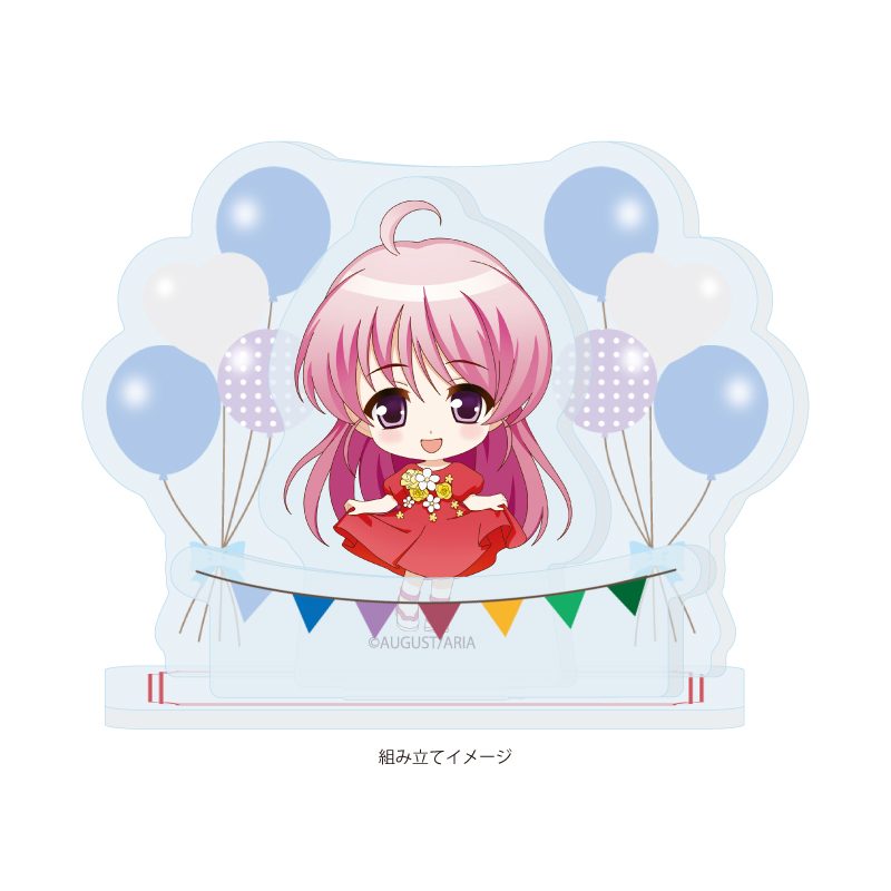 アクリルスタンドプレート 穢翼のユースティア 01 ユースティア・アストレア パーティードレスVer.(ミニキャライラスト) (Acrylic Stand Plate "Aiyoku no Eustia" 01 Eustia Astraea Party Dress Ver. (Mini Character Illustration))