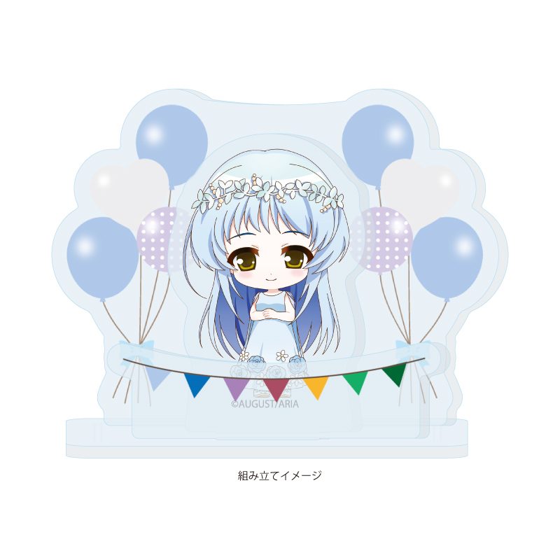 アクリルスタンドプレート 穢翼のユースティア 03 聖女イレーヌ パーティードレスVer.(ミニキャライラスト) (Acrylic Stand Plate "Aiyoku no Eustia" 03 Saint Irene Party Dress Ver. (Mini Character Illustration))