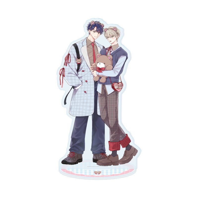 アクリルスタンド エレメンタリー・ファーストラブ 01 笹原仁&吉良山透A(描き下ろしイラスト) (Acrylic Stand "Elementary First Love" 01 Sasahara Jin & Kirayama Toru A (Original Illustration))