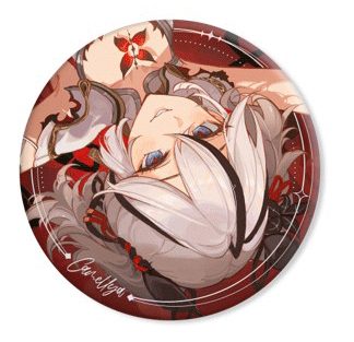 鳴潮:対決 公式缶バッジ 第一弾 BP01 ツバキVer. ("Wuthering Waves" Official Can Badge Vol. 1 BP01 Camellya Ver.)