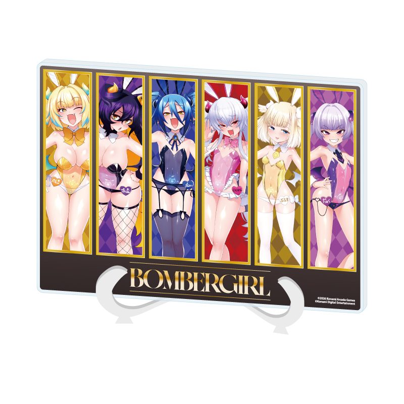 アクリルアートボード A5サイズ ボンバーガール 01 コマ割りデザインA(描き下ろしイラスト) (Acrylic Art Board A5 Size "Bombergirl" 01 Panel Layout Design A (Original Illustration))