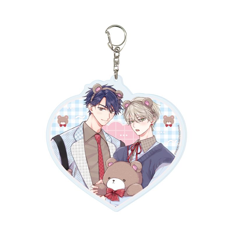 デカアクリルキーホルダー エレメンタリー・ファーストラブ 01 笹原仁&吉良山透A(描き下ろしイラスト) (Deka Acrylic Key Chain "Elementary First Love" 01 Sasahara Jin & Kirayama Toru A (Original Illustration))