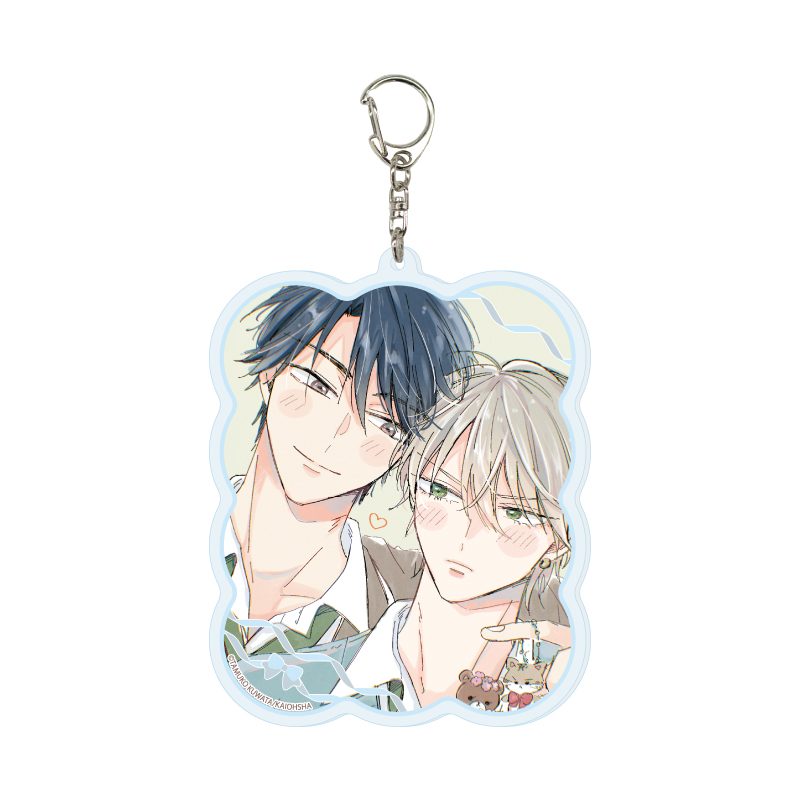 デカアクリルキーホルダー エレメンタリー・ファーストラブ 02 笹原仁&吉良山透B(描き下ろしイラスト) (Deka Acrylic Key Chain "Elementary First Love" 02 Sasahara Jin & Kirayama Toru B (Original Illustration))