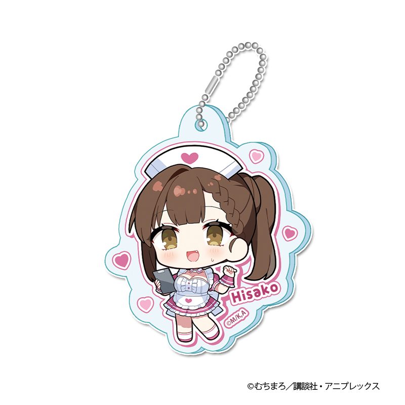 生徒会にも穴はある! ぷちちょこミニアクリルキーホルダー 古都吹寿子 ナースVer. ("There Is Also a Hole in the Student Organization!" Puchichoko Mini Acrylic Key Chain Kotobuki Hisako Nurse Ver.)