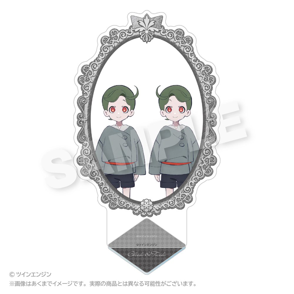 THE RIBBON HERO リボンヒーロー 額縁風アクリルスタンド チック&タック ("The Ribbon Hero" Frame Style Acrylic Stand Chick & Tack)