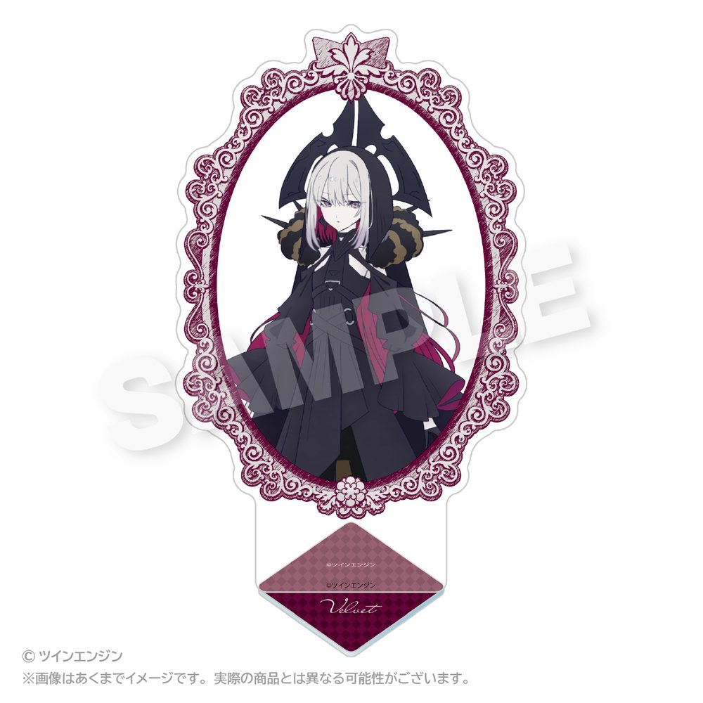 THE RIBBON HERO リボンヒーロー 額縁風アクリルスタンド ベルベット ("The Ribbon Hero" Frame Style Acrylic Stand Velvet)