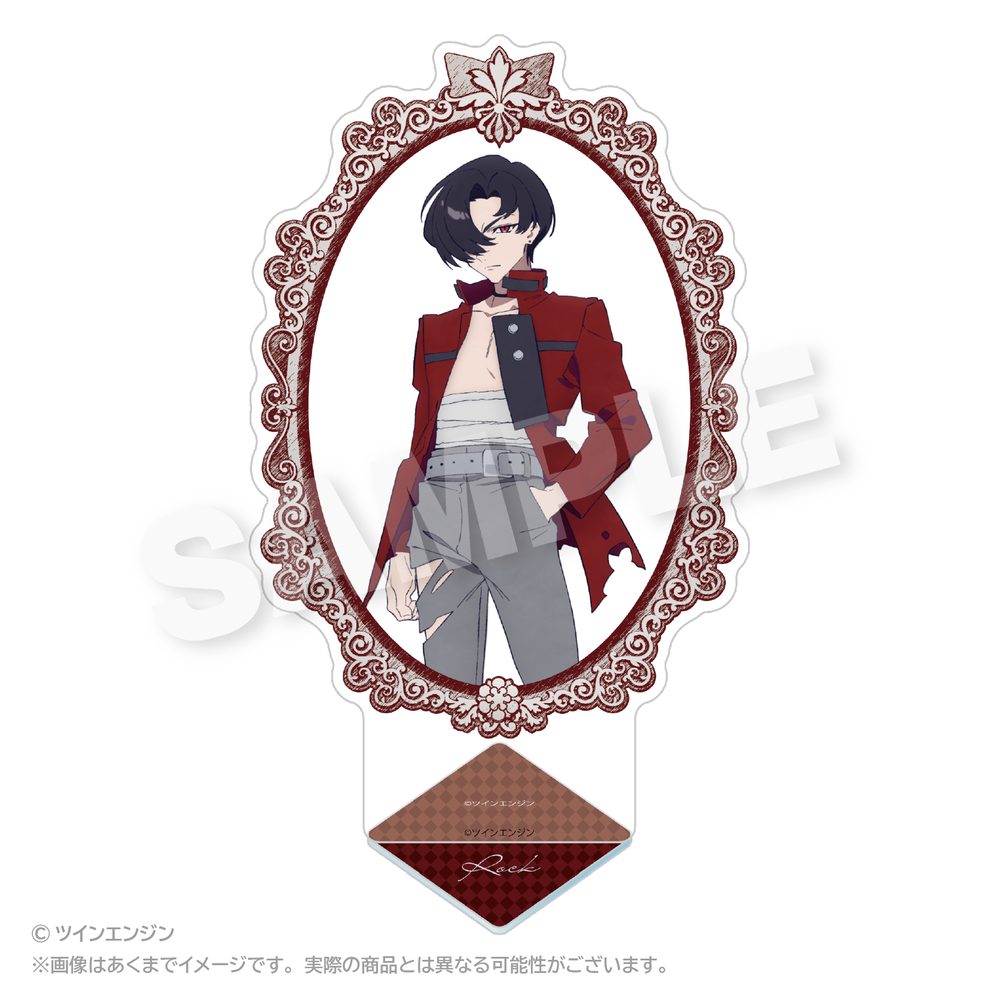 THE RIBBON HERO リボンヒーロー 額縁風アクリルスタンド ロック ("The Ribbon Hero" Frame Style Acrylic Stand Rock)