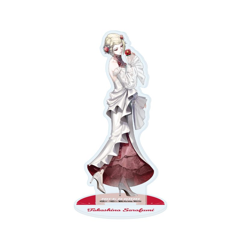 アクリルスタンド ジャックジャンヌ 06 高科更文 フォーマル+花Ver.(描き起こしイラスト) (Acrylic Stand "Jack Jeanne" 06 Takashina Sarafumi Formal + Flower Ver. (Original Illustration))