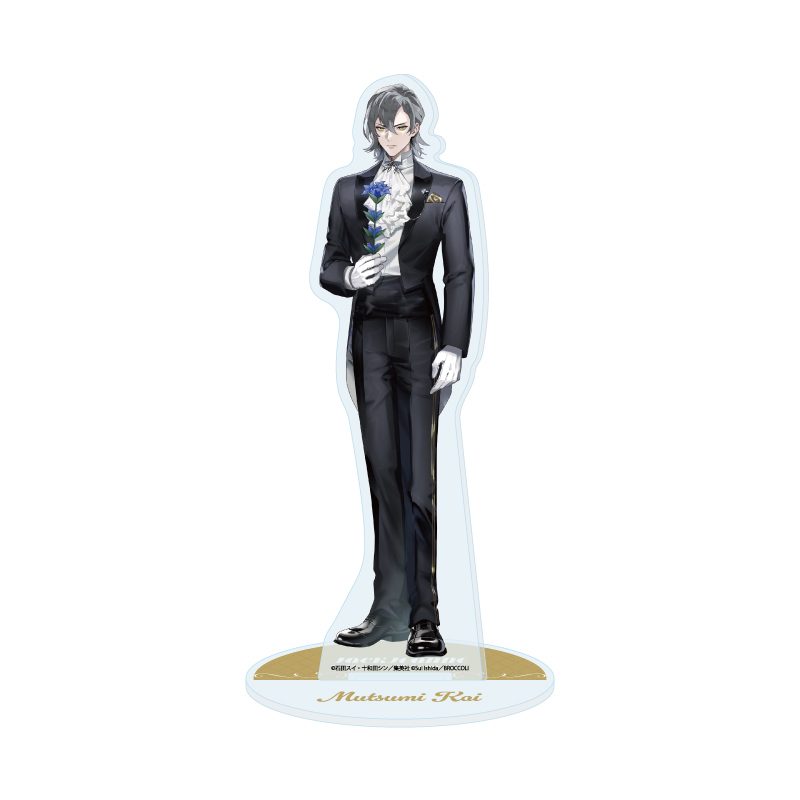 アクリルスタンド ジャックジャンヌ 07 睦実介 フォーマル+花Ver.(描き起こしイラスト) (Acrylic Stand "Jack Jeanne" 07 Mutsumi Kai Formal + Flower Ver. (Original Illustration))
