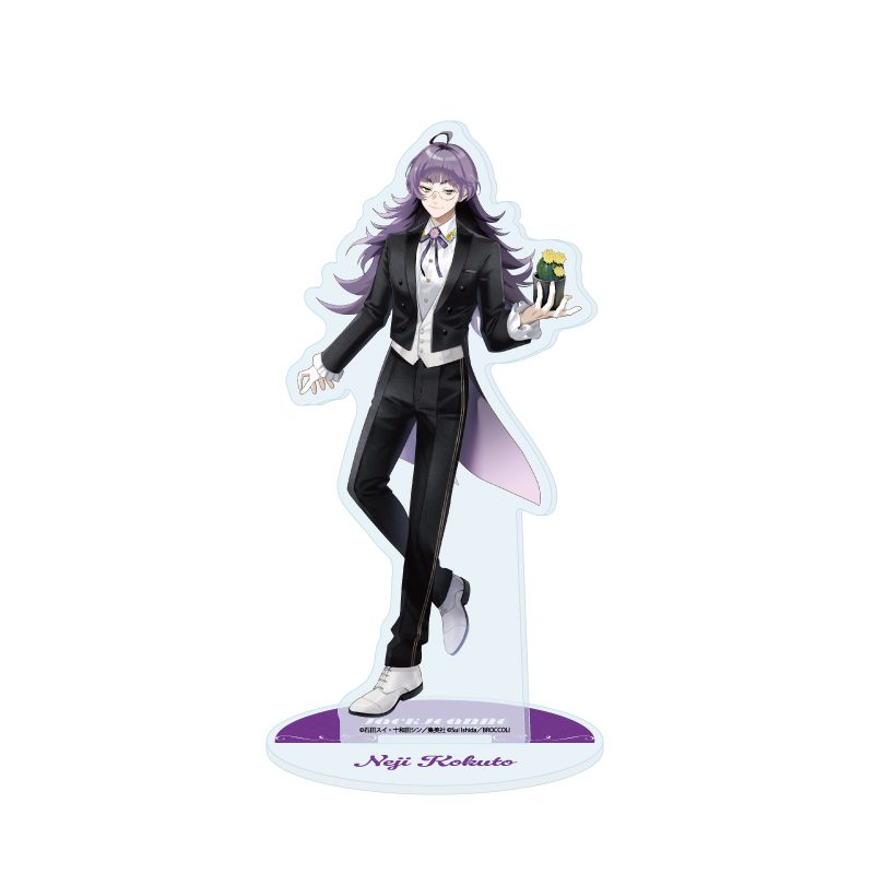 アクリルスタンド ジャックジャンヌ 08 根地黒門 フォーマル+花Ver.(描き起こしイラスト) (Acrylic Stand "Jack Jeanne" 08 Neji Kokuto Formal + Flower Ver. (Original Illustration))