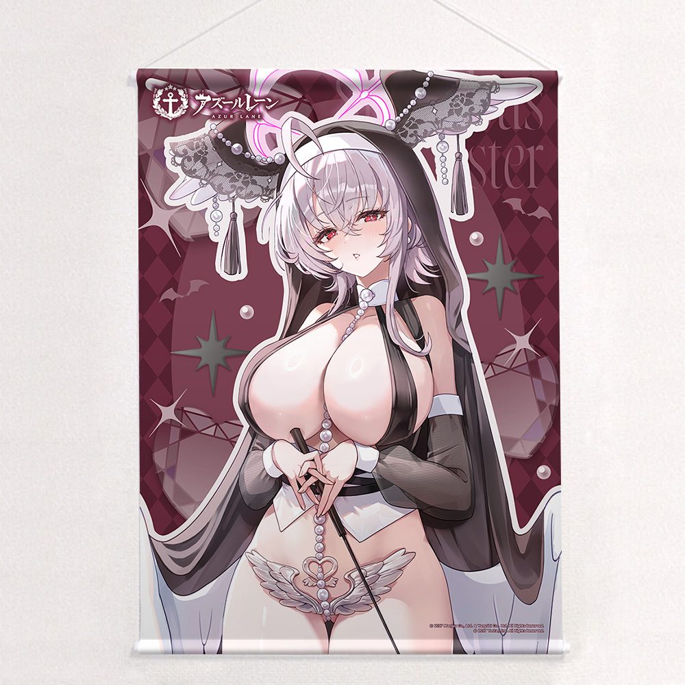 アズールレーン 描き下ろしB2タペストリー パール/サキュバスシスター Wスエード ("Azur Lane" Original Illustration B2 Tapestry Pearl / Succubus Sister W Suede)