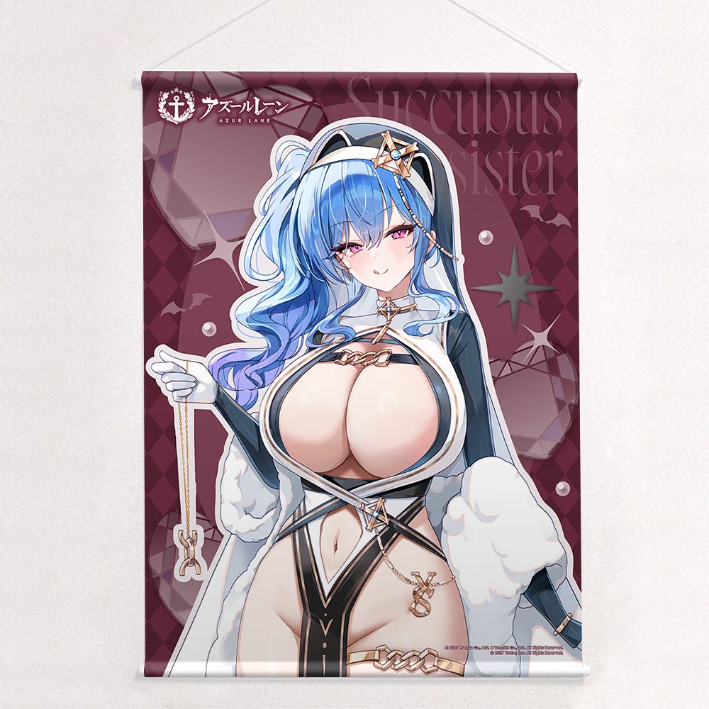 アズールレーン 描き下ろしB2タペストリー セントルイス/サキュバスシスター Wスエード ("Azur Lane" Original Illustration B2 Tapestry St. Louis / Succubus Sister W Suede)