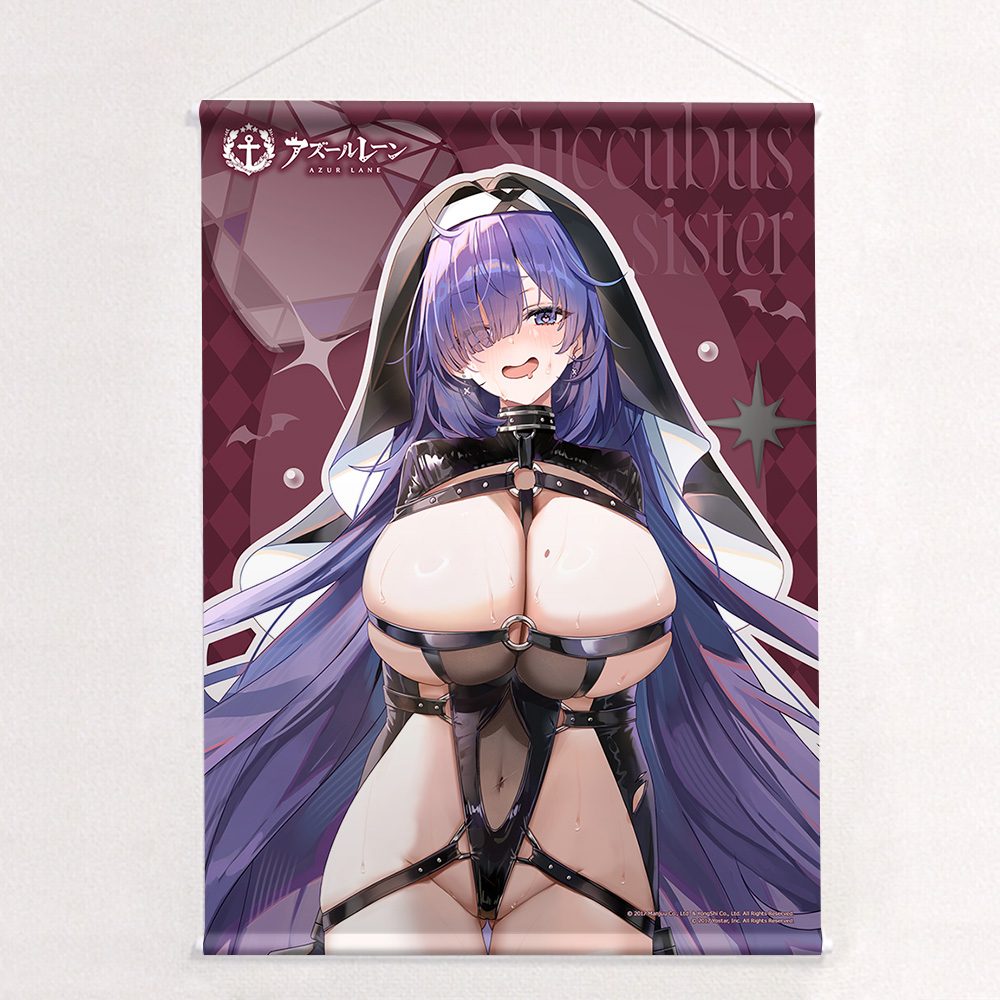 アズールレーン 描き下ろしB2タペストリー モガドール/サキュバスシスター Wスエード ("Azur Lane" Original Illustration B2 Tapestry Mogador / Succubus Sister W Suede)