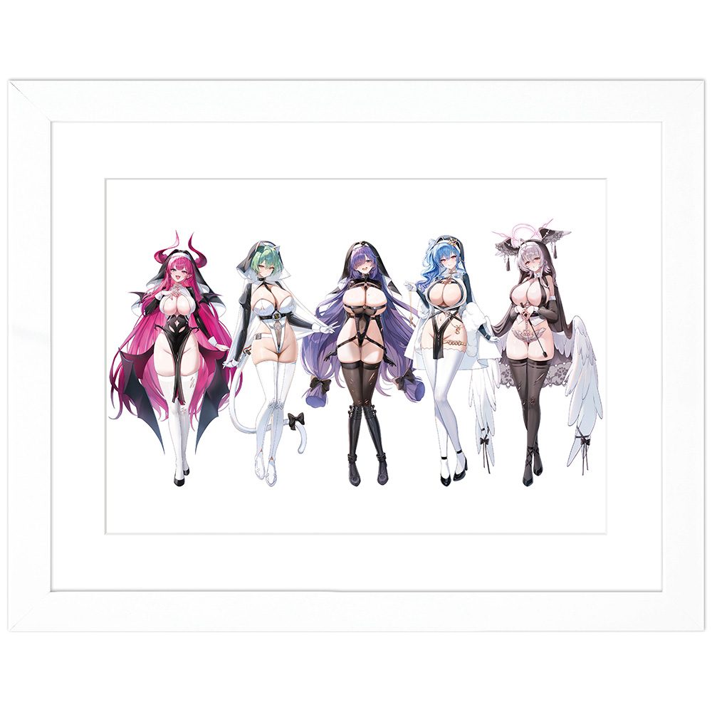 アズールレーン 描き下ろしキャラファイングラフ サキュバスシスター A4 ("Azur Lane" Original Illustration Chara Fine Graph Succubus Sister A4)