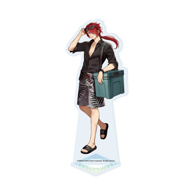 アクリルスタンド イースシリーズ 02 赤の王 ピクニックVer.(描き起こしイラスト) (Acrylic Stand "Ys" Series 02 The Red King Picnic Ver. (Original Illustration))