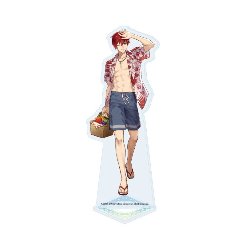 アクリルスタンド イースシリーズ 01 アドル ピクニックVer.(描き起こしイラスト) (Acrylic Stand "Ys" Series 01 Adol Picnic Ver. (Original Illustration))
