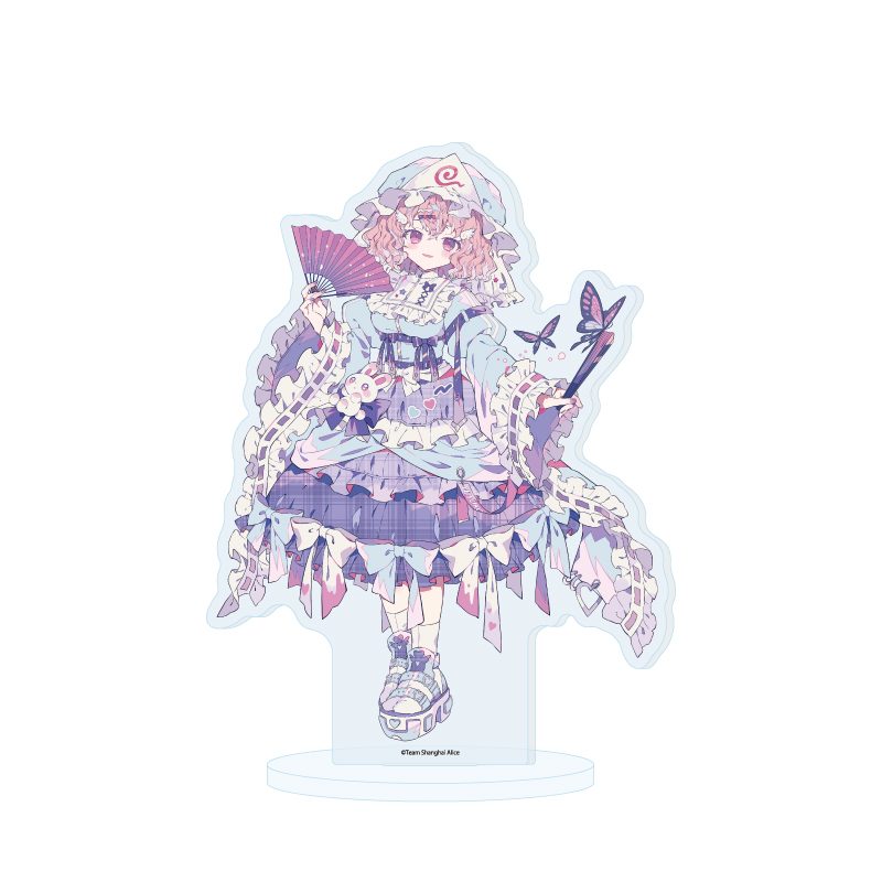 アクリルスタンド 東方Project 37 西行寺幽々子 天使界隈Ver.(描き起こしイラスト) (Acrylic Stand "Touhou Project" 37 Saigyouji Yuyuko Tenshi Kaiwai Ver. (Original Illustration))