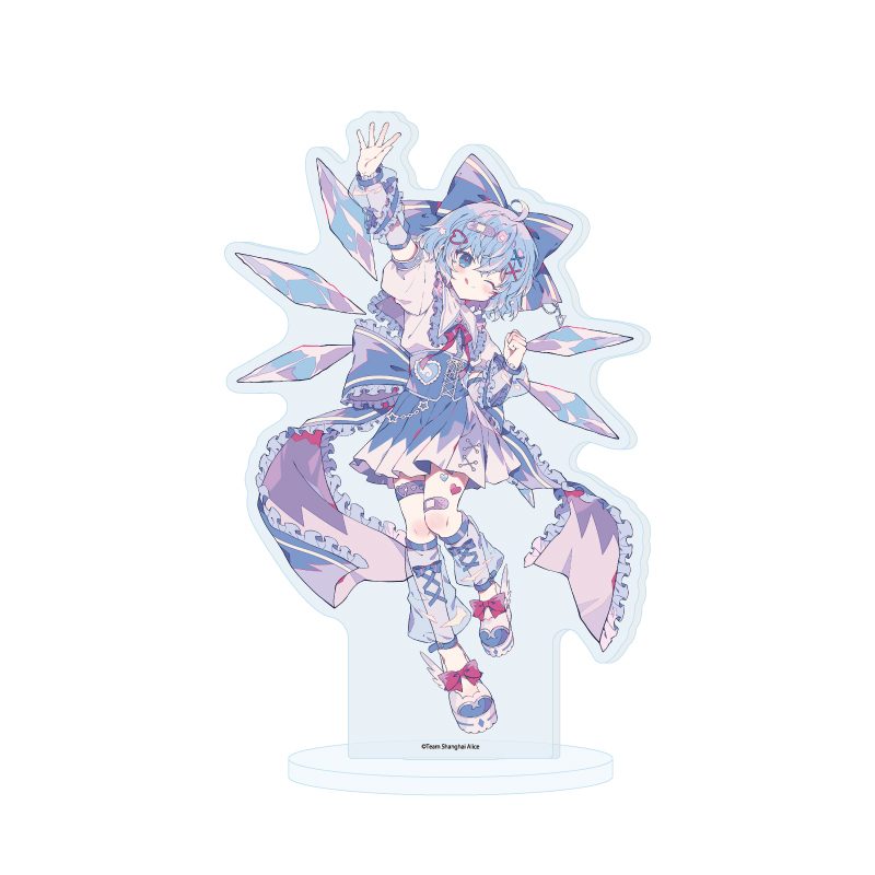 アクリルスタンド 東方Project 42 チルノ 天使界隈Ver.(描き起こしイラスト) (Acrylic Stand "Touhou Project" 42 Cirno Tenshi Kaiwai Ver. (Original Illustration))