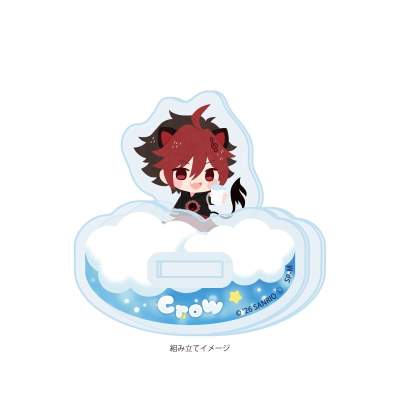 ゆらゆらアクリルスタンド SHOW BY ROCK!! 22 クロウ(ミニキャライラスト) (Yurayura Acrylic Stand "Show by Rock!!" 22 Crow (Mini Character Illustration))