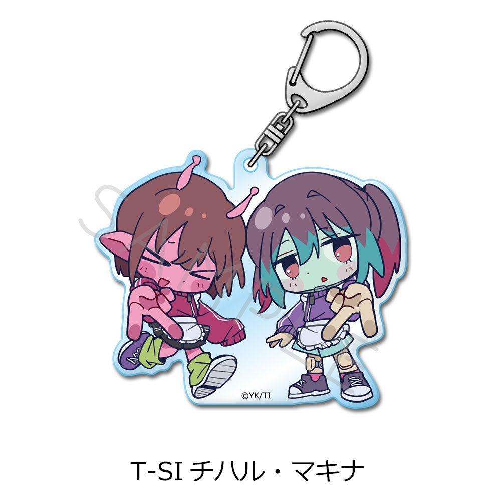 銀河特急 ミルキー☆サブウェイ 第5弾 アクリルキーホルダー(ちぽっけ) T-SI チハル・マキナ ("MILKY SUBWAY THE GALACTIC LIMITED EXPRESS" Vol. 5 Acrylic Key Chain (Chipokke) T-SI Chiharu & Makina)