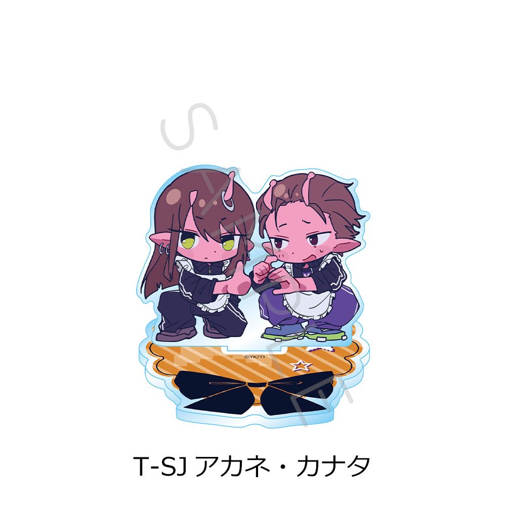 銀河特急 ミルキー☆サブウェイ 第5弾 アクリルスタンド(ちぽっけ) T-SJ アカネ・カナタ ("MILKY SUBWAY THE GALACTIC LIMITED EXPRESS" Vol. 5 Acrylic Stand (Chipokke) T-SJ Akane & Kanata)
