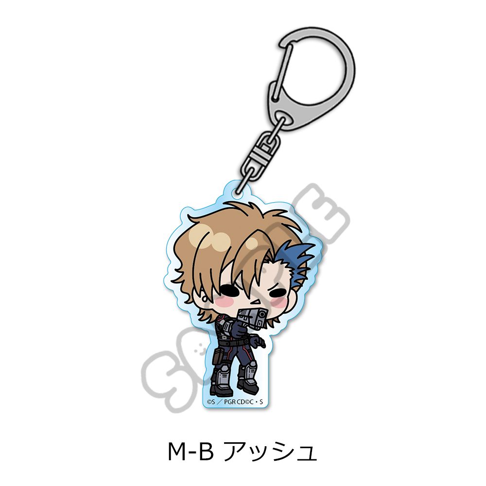 コードギアス 奪還のロゼ アクリルキーホルダー M-B アッシュ ("Code Geass Roze of the Recapture" Acrylic Key Chain M-B Ash)