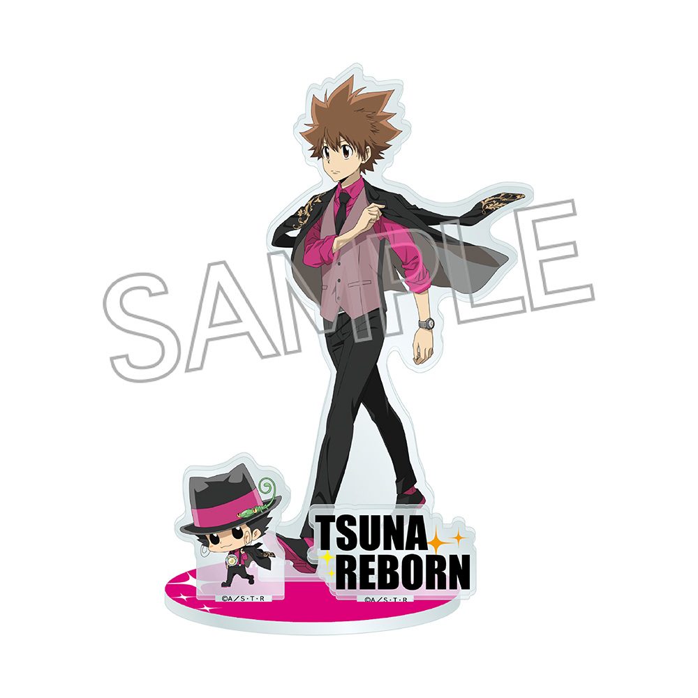 家庭教師ヒットマンREBORN! Nero e Magenta アクリルスタンド リボーン&沢田綱吉 ("Reborn!" Nero e Magenta Acrylic Stand Reborn & Sawada Tsunayoshi)