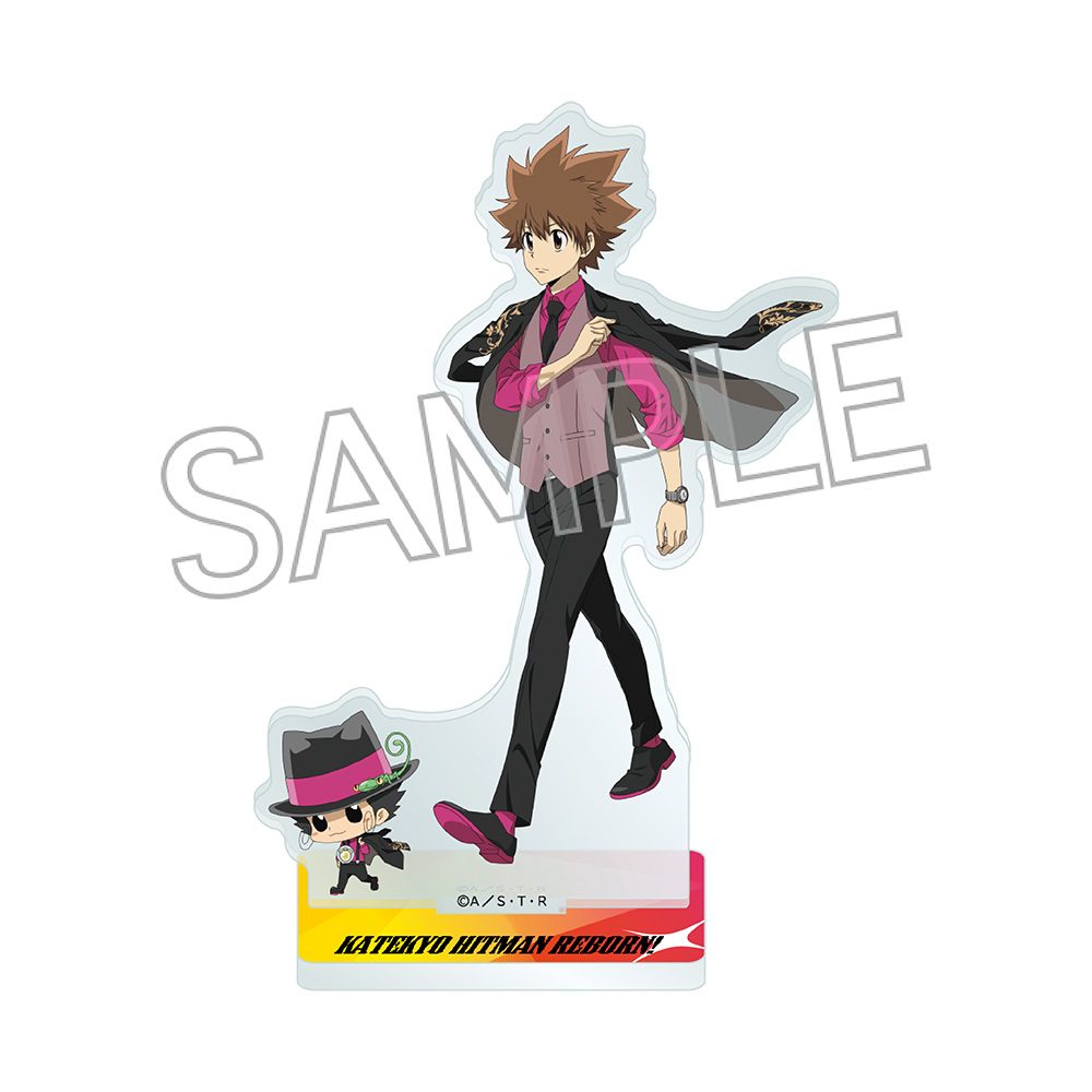 家庭教師ヒットマンREBORN! Nero e Magenta アクリルスタンドS リボーン&沢田綱吉 ("Reborn!" Nero e Magenta Acrylic Stand S Reborn & Sawada Tsunayoshi)
