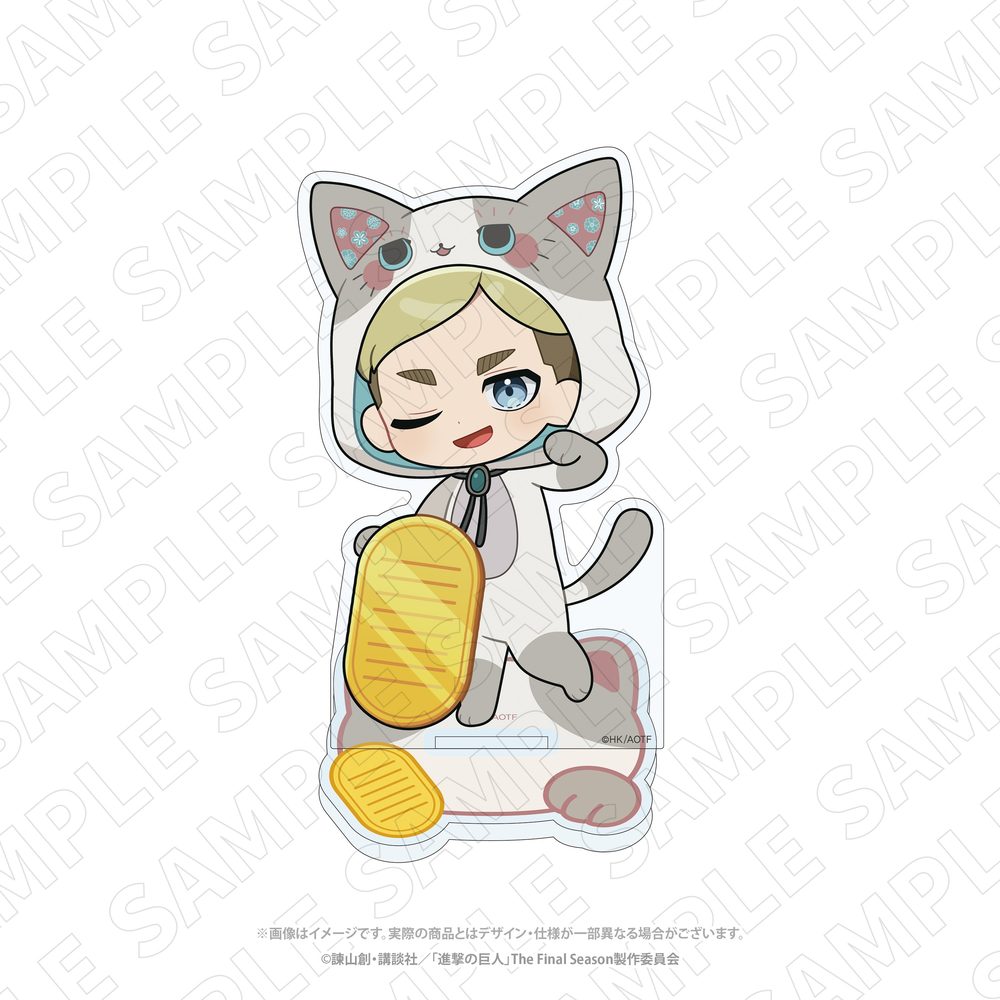 進撃の巨人 招き猫 BIGアクリルスタンド エルヴィン ("Attack on Titan" Manekineko Big Acrylic Stand Erwin)