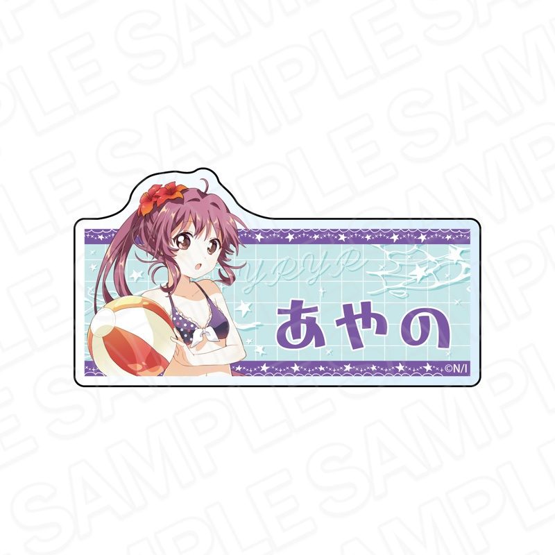 ゆるゆり アクリルネームバッジ 杉浦綾乃 水着Ver. ("YuruYuri" Acrylic Name Badge Sugiura Ayano Swimwear Ver.)