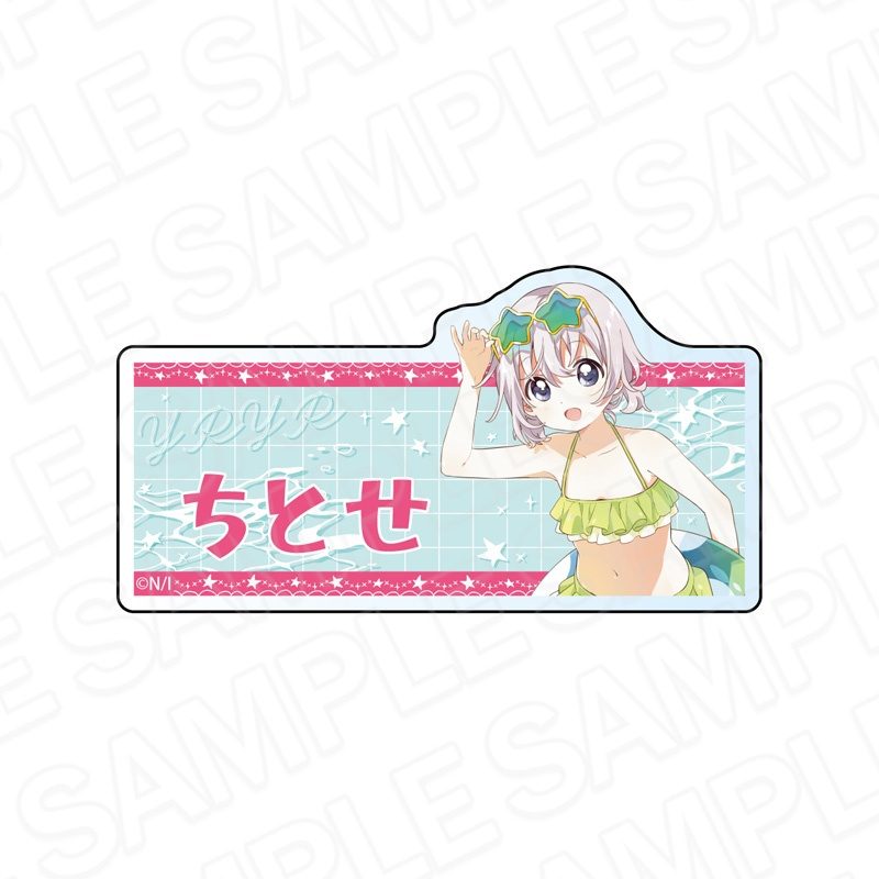 ゆるゆり アクリルネームバッジ 池田千歳 水着Ver. ("YuruYuri" Acrylic Name Badge Ikeda Chitose Swimwear Ver.)