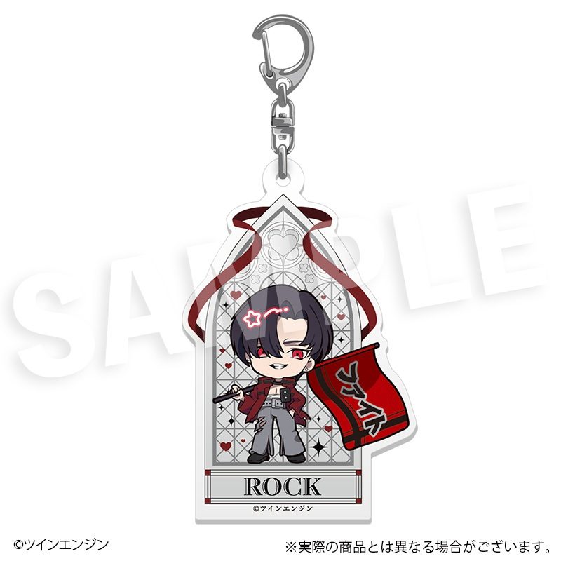THE RIBBON HERO リボンヒーロー フレフレンズアクリルキーホルダー ロック ("The Ribbon Hero" Furefriends Acrylic Key Chain Rock)