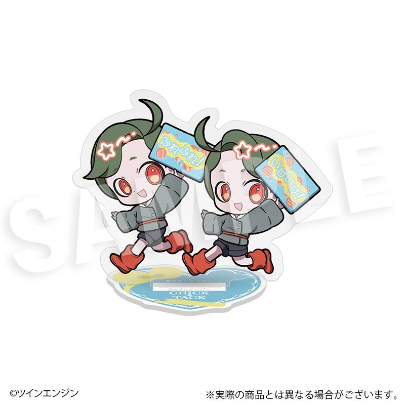 THE RIBBON HERO リボンヒーロー フレフレンズアクリルスタンド チック&タック ("The Ribbon Hero" Furefriends Acrylic Stand Chick & Tack)